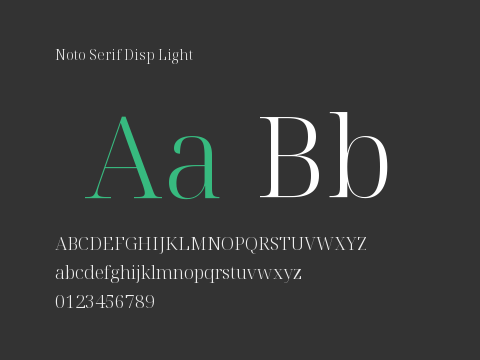 Noto Serif Disp Light