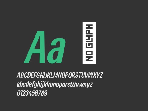 Lama Sans Bold Condensed Italic