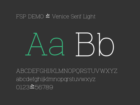 FSP DEMO - Venice Serif Light