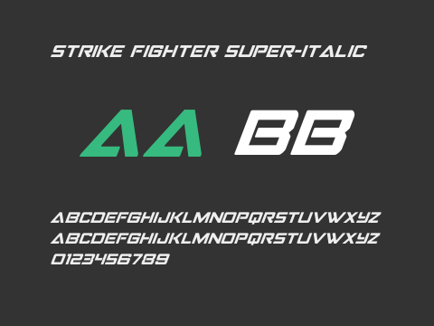 Strike Fighter Super-Italic