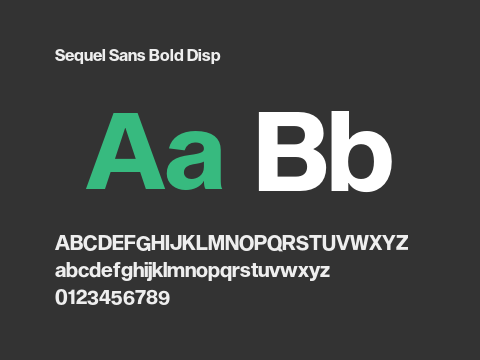 Sequel Sans Bold Disp