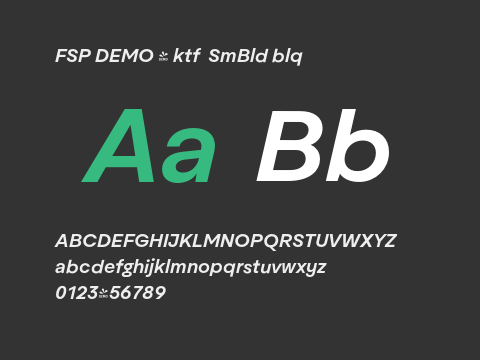 FSP DEMO - ktf  SmBld blq