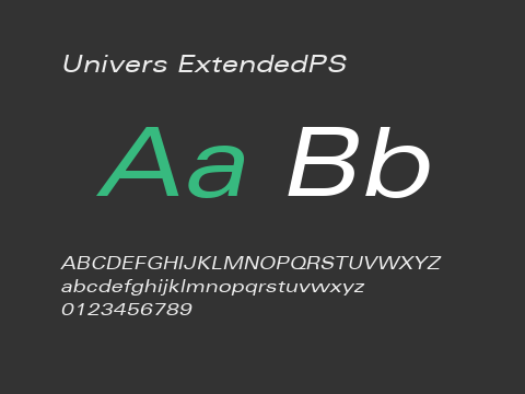 Univers ExtendedPS