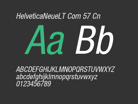 HelveticaNeueLT Com 57 Cn