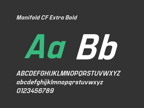 Manifold CF Extra Bold