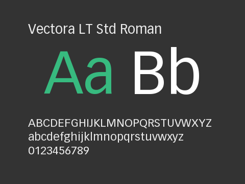 Vectora LT Std Roman