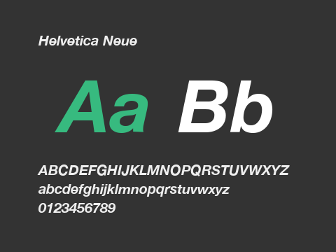 Helvetica Neue