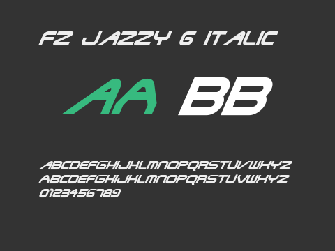 FZ JAZZY 6 ITALIC