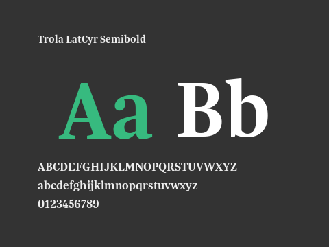 Trola LatCyr Semibold