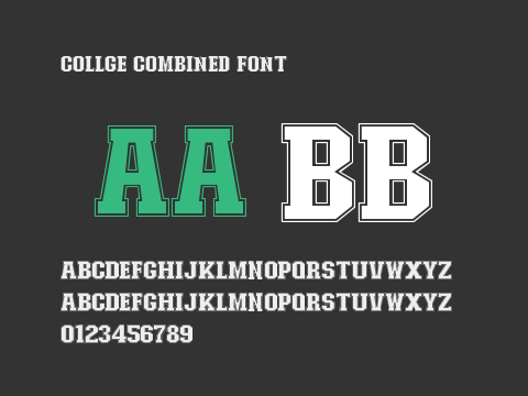 Collge Combined Font