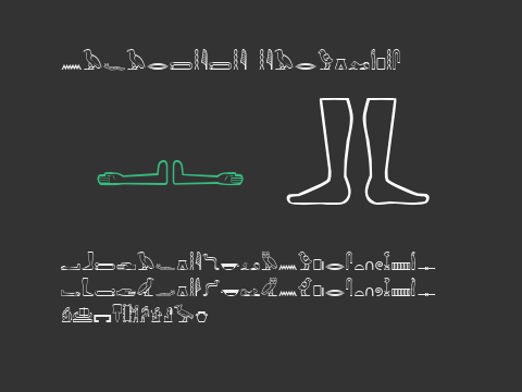 NEFERCHICHI HIEROGLYPHS