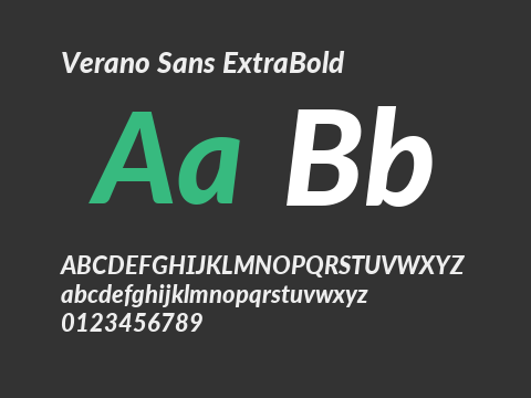 Verano Sans ExtraBold