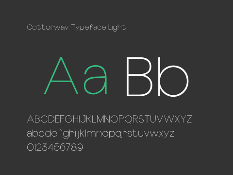 Cottorway Typeface Light