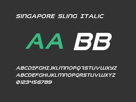 Singapore Sling Italic