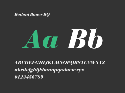 Bodoni Bauer BQ