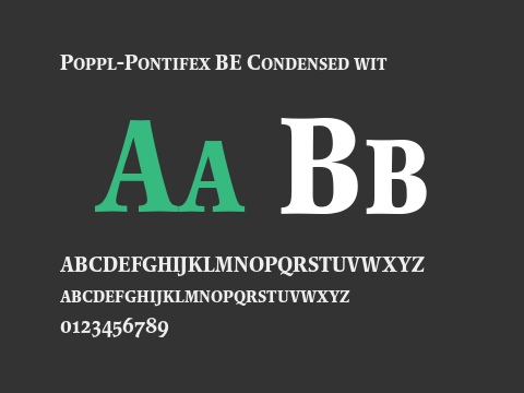 Poppl-Pontifex BE Condensed wit