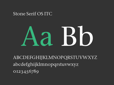 Stone Serif OS ITC