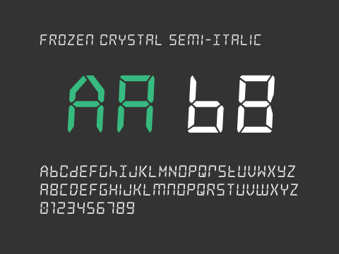 Frozen Crystal Semi-Italic