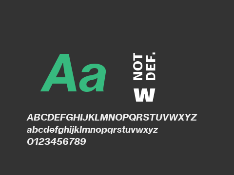 Fujiwara A Black Italic