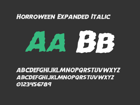 Horroween Expanded Italic