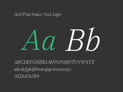 HvDTrial Palast Text Light