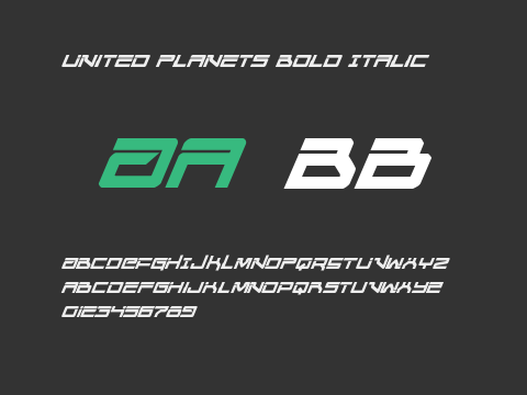 United Planets Bold Italic