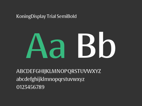 KoningDisplay Trial SemiBold