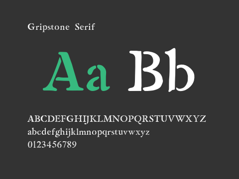 Gripstone  Serif