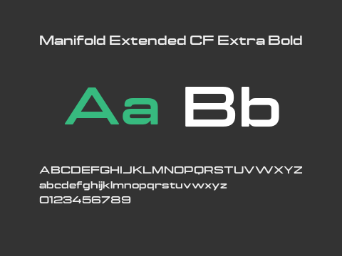 Manifold Extended CF Extra Bold