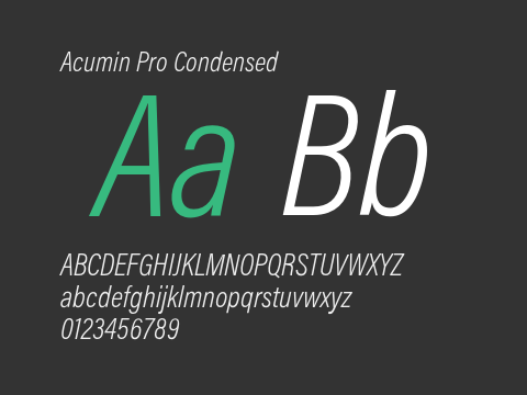 Acumin Pro Condensed