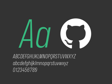 Hubot-Sans Light Narrow Italic