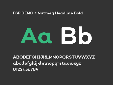 FSP DEMO - Nutmeg Headline Bold