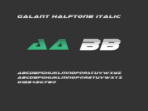 Galant Halftone Italic