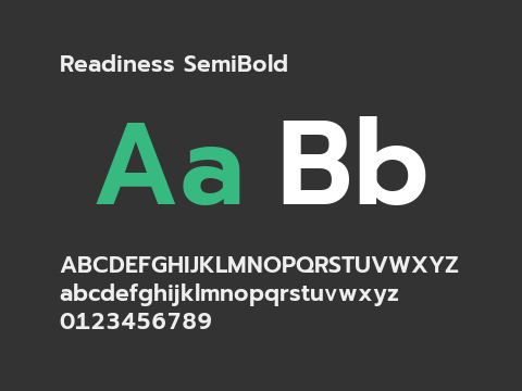 Readiness SemiBold