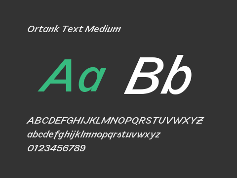 Ortank Text Medium