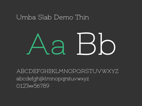 Umba Slab Demo Thin