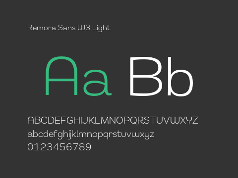 Remora Sans W3 Light