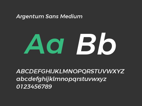 Argentum Sans Medium