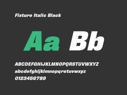 Fixture Italic Black