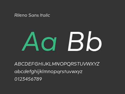 Rileno Sans Italic