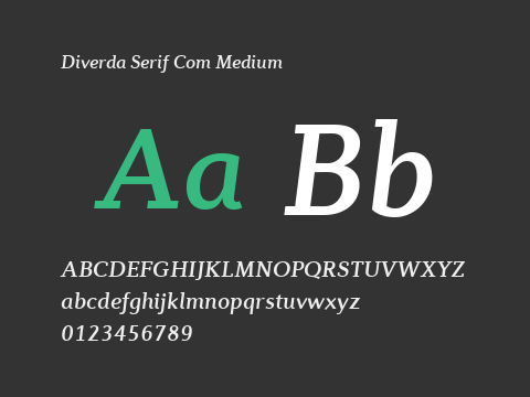 Diverda Serif Com Medium