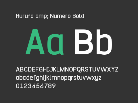 Hurufo amp; Numero Bold