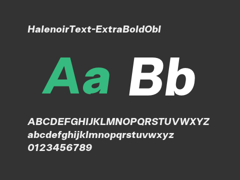 HalenoirText-ExtraBoldObl