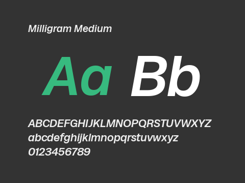 Milligram Medium