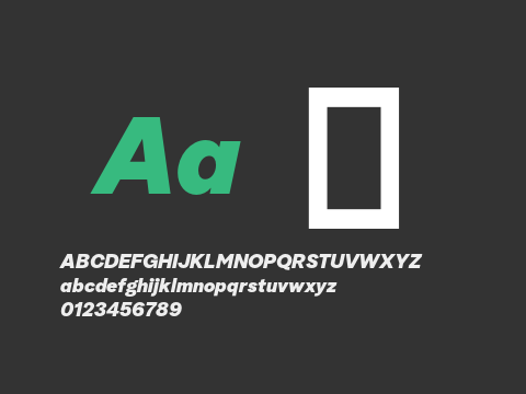 Albra Grotesk TRIAL Black It TRIAL