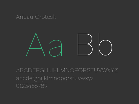 Aribau Grotesk