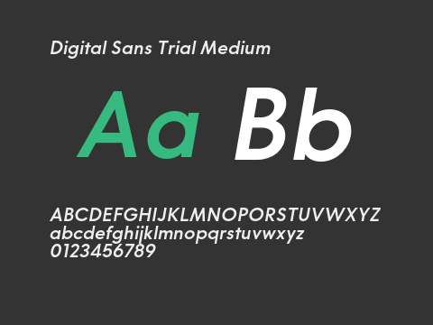 Digital Sans Trial Medium