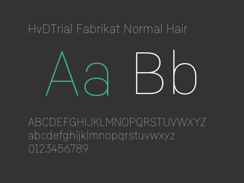 HvDTrial Fabrikat Normal Hair