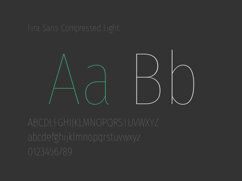 Fira Sans Compressed Eight