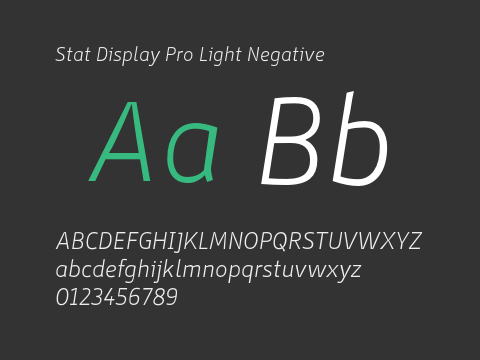 Stat Display Pro Light Negative